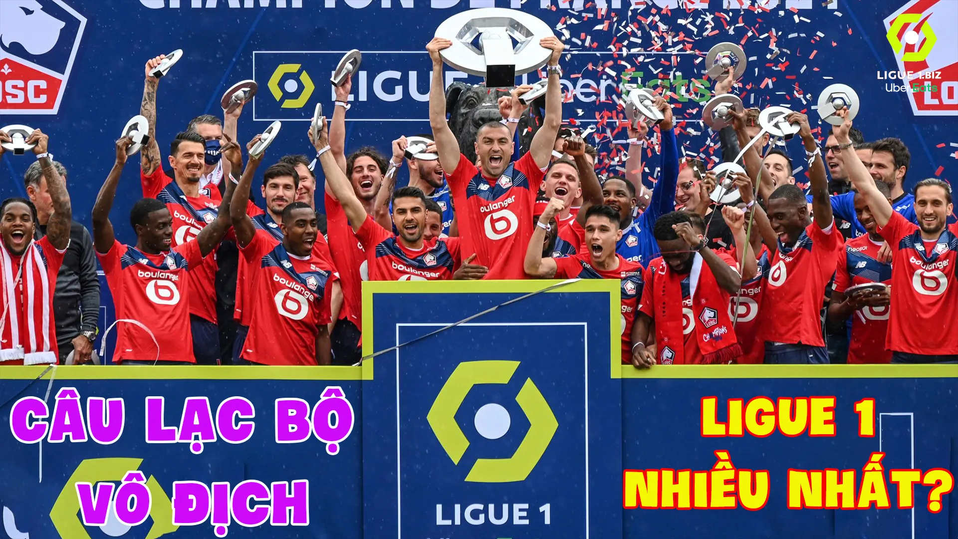 Câu lạc bộ nào vô địch Ligue 1 nhiều nhất trong lịch sử bóng đá Pháp?
